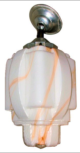 Huge Art Deco Geometric Ceiling Light