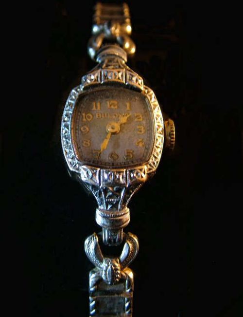 Art Deco Gold Filled Ladies Bulova Watch