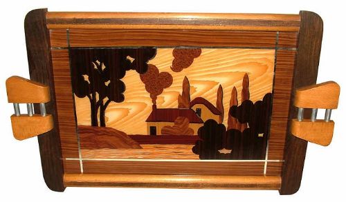 1930s Art Deco French Tray
