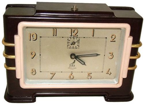 French Art Deco Jaz Clock