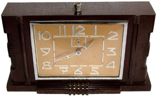 French Art Deco Clock by Japy