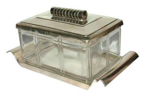 Art Deco Modernist Biscuit Barrel