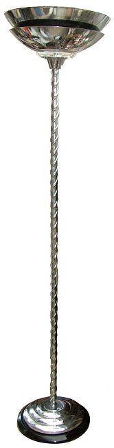Art Deco Chrome Uplighter