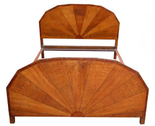 Art Deco 'Sunray' Double Bed
