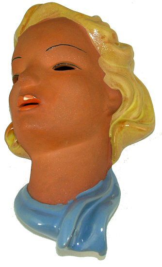 1930'S Art Deco Czech Wall Mask