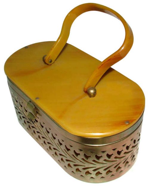 Art Deco Bakelite /Lucite Box Bag