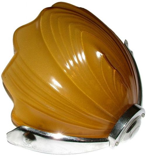 Art Deco Chrome and Glass Wall Lights