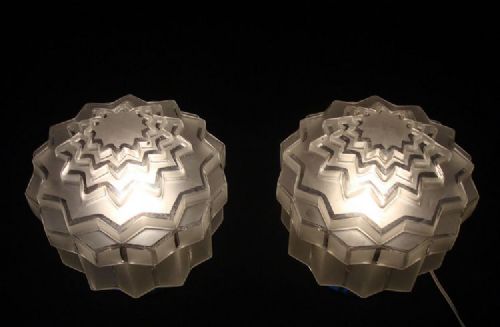 1930s Art Deco Geometric Ceiling Lights