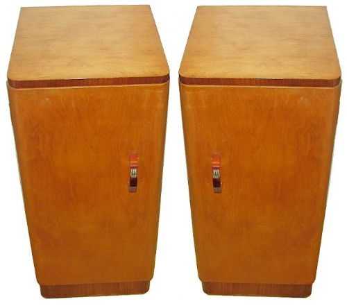 Pair of 1930s Art Deco Bedside Cabinets