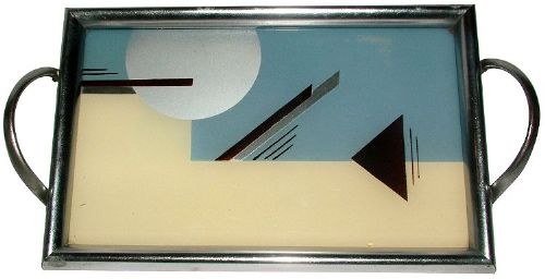 Art Deco Geometric Tray