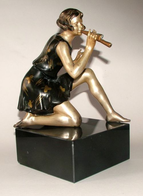 1930s Art Deco Figure by Geo Maxim