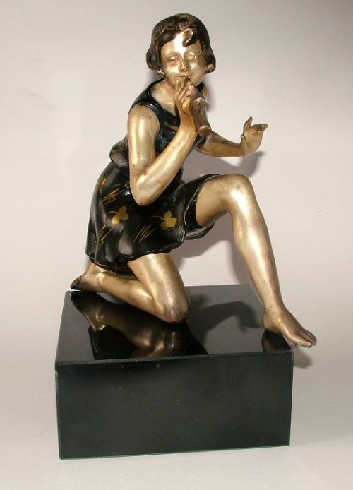 fig 1. 1930s Art Deco Figure By Geo Maxim