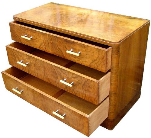 Art Deco Walnut Chest of Drawers