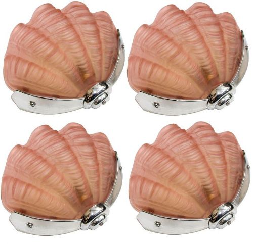 Set of Four Shell Wall Lights