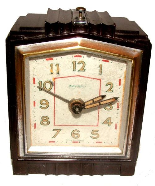 Rare French Bakelite Miniature Alarm Clock
