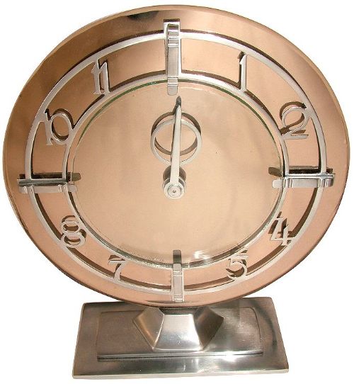 Art Deco English Modernist Clock