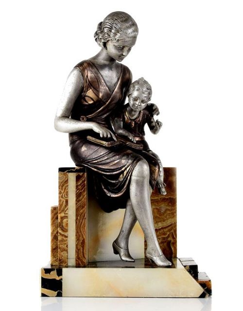 Large Art Deco Figure by Uriano