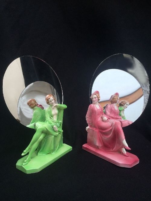 Pair of 1930s Art Deco Ceramic Figures