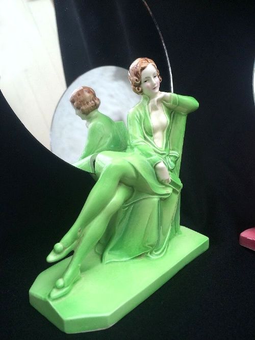 fig 1. Pair of 1930s Art Deco Ceramic Figures