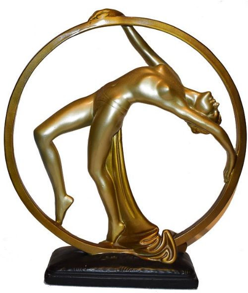 Super 1930s Art Deco 'Hoop Dancer' Figure