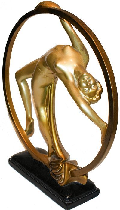 fig 1. Super 1930s Art Deco 'hoop Dancer' Figure