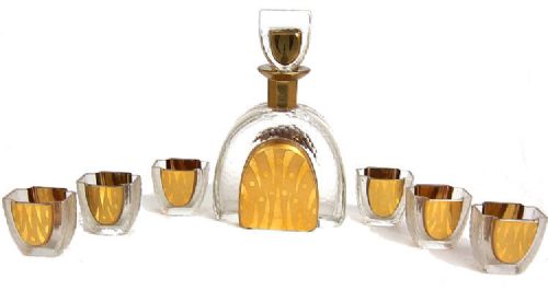 1930s Art Deco Decanter Set