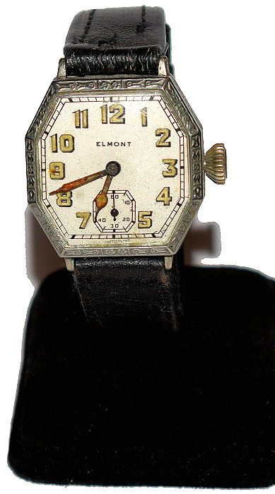 1930s Art Deco Mans Watch by Elmont