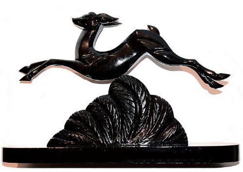 Art Deco Leaping Deer Figure