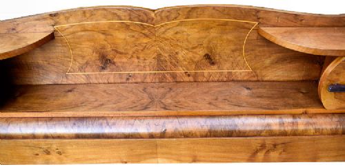 fig 1. 1930s Art Deco Walnut Bed