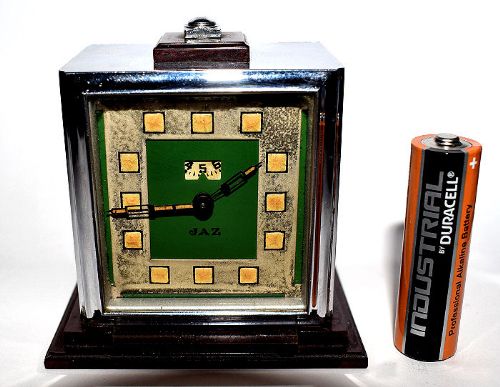 1930s Art Deco Miniature Jaz Clock