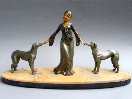 Beautiful Art Deco Figural Group