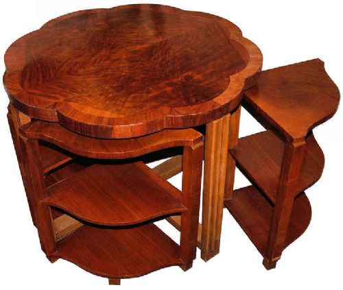 Original 1930s Art Deco Nest of Tables