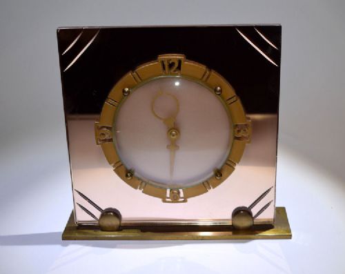 1930s Art Deco Mirror Clock