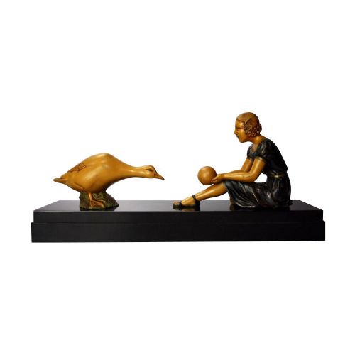 Art Deco Figural Group by Rochard