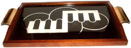 1930s Art Deco Geometric Tray