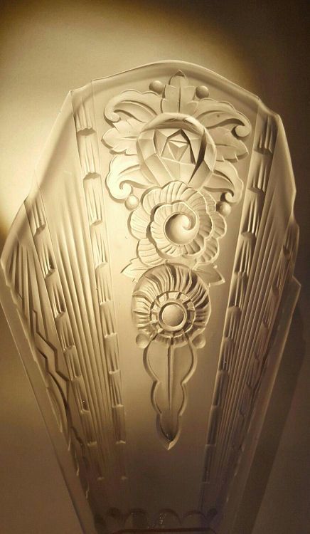 Impressively Large Art Deco Wall Light
