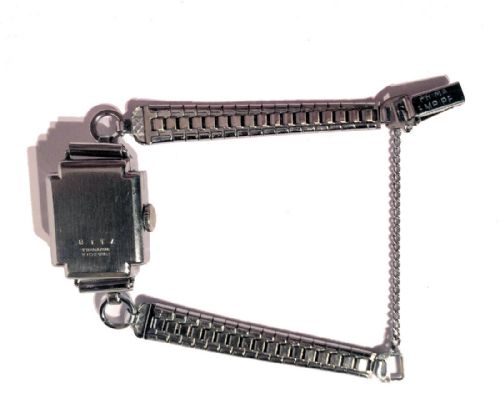 fig 2. Ladies Art Deco Chrome Watch