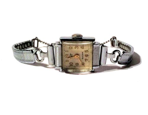 fig 3. Ladies Art Deco Chrome Watch
