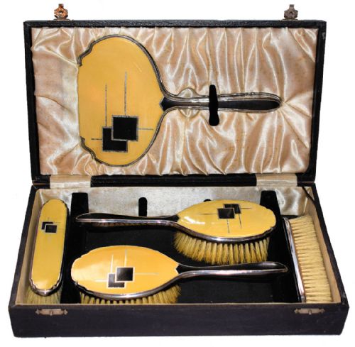 Rare Ladies Art Deco Dressing Set