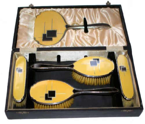fig 1. Rare Ladies Art Deco Dressing Set