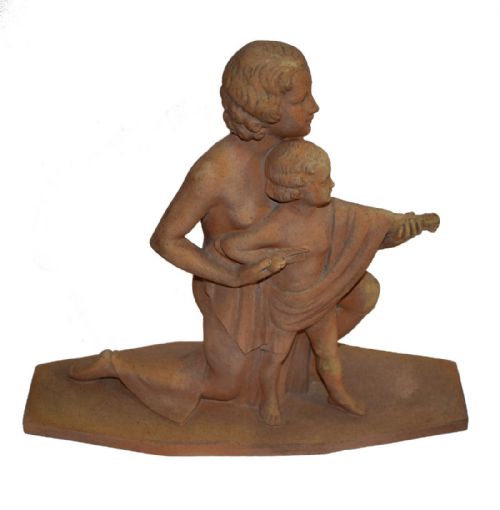 1930S ART DECO BISQUE FIGURE SIGNED B REZL - ADDITIONAL PHOTO 4
