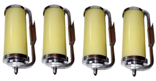 Superb 1930s Art Deco Set of Four Wall Lights