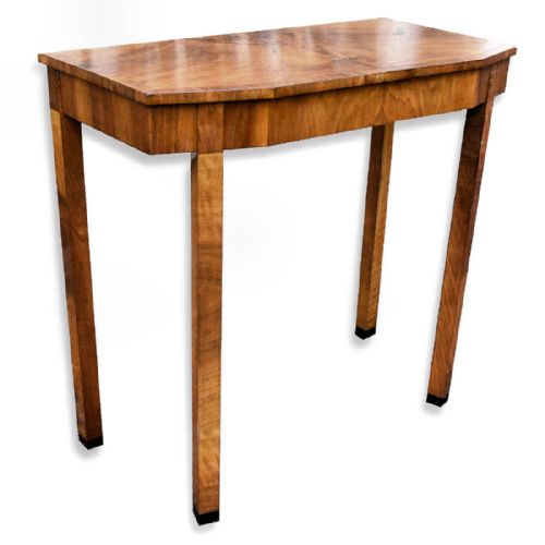 1930s Art Deco Walnut Console Table