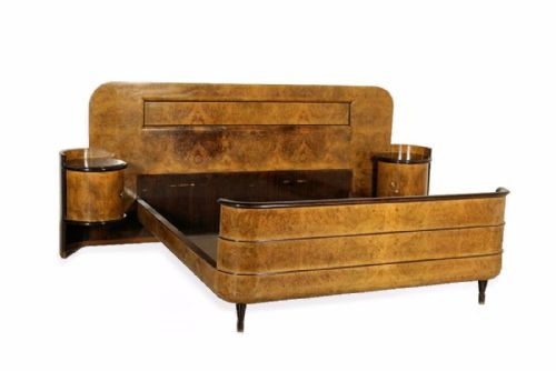 Stylish Art Deco Italian Queen Sized Bed