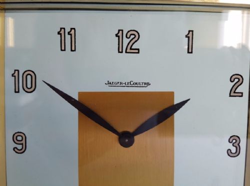 fig 1. Rare 1930s Art Deco Large Mantle Clock by Jaeger-LeCoultre