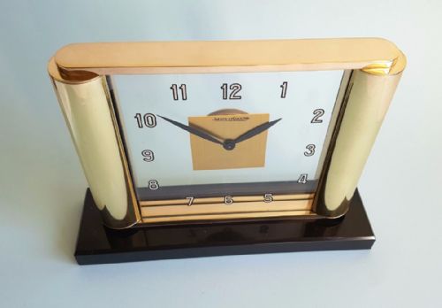 fig 2. Rare 1930s Art Deco Large Mantle Clock by Jaeger-LeCoultre