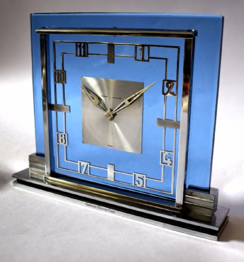 fig 1. Art Deco Garrard LeCoultre Mantle Clock