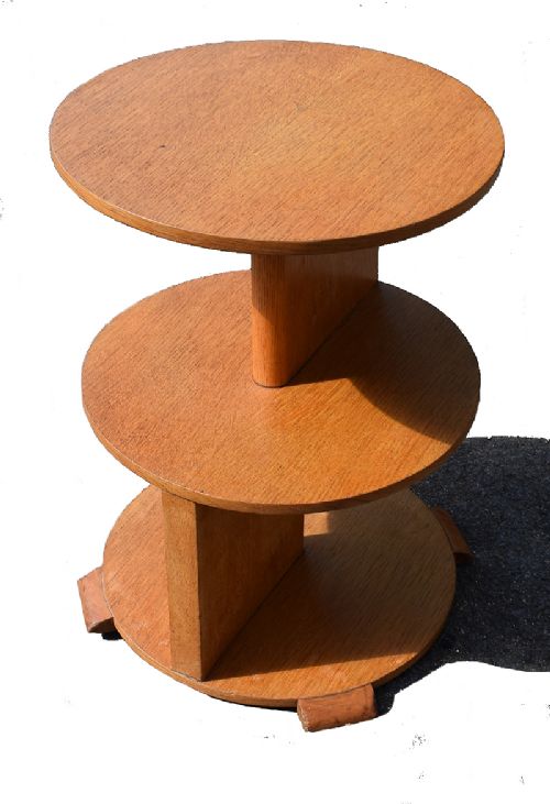 Art Deco  Three-tier Occasional Table