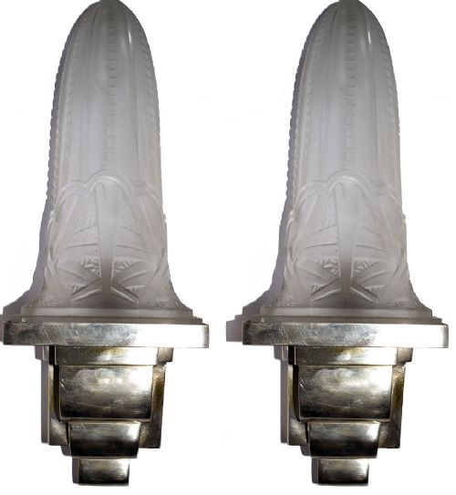 Art Deco Wall Lights by Muller Freres