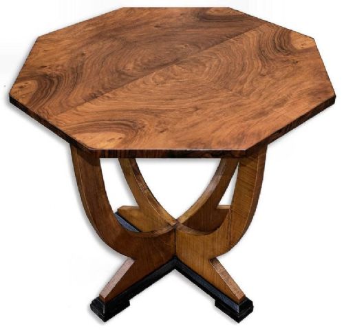 1930s Art Deco Walnut Occasional Table